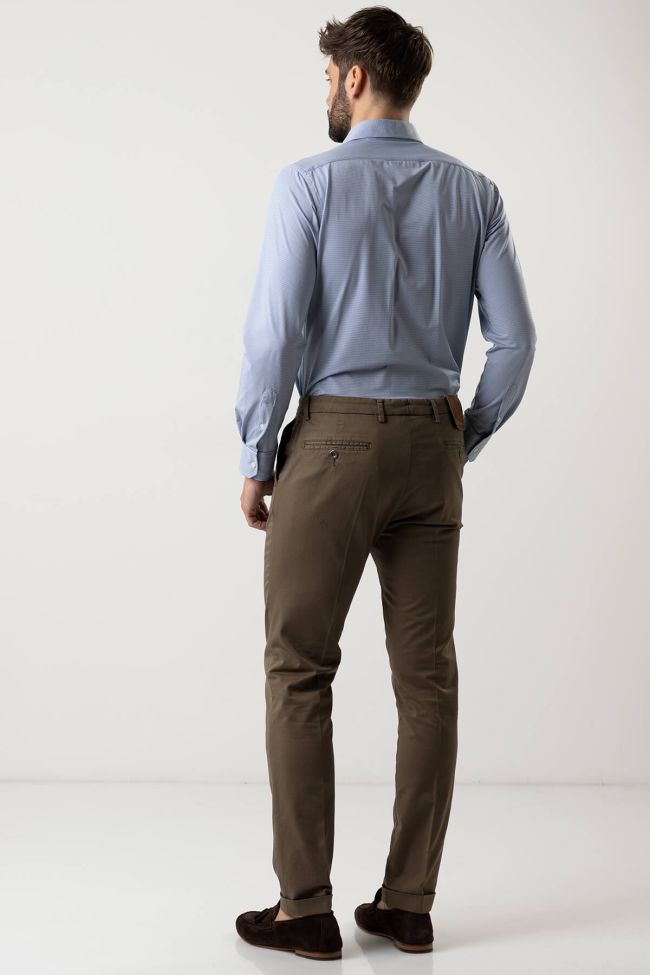 B-settecento Hose Herren B-Settecento Chinos Slim Einfarbig 97% Baumwolle 3% Elastan