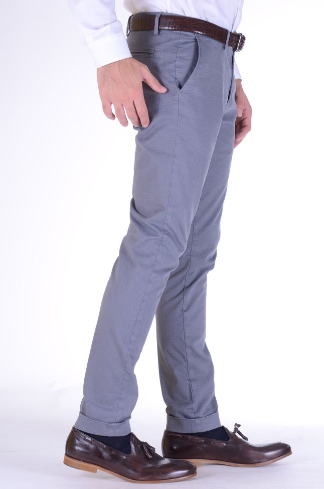 B-settecento Hose Herren B-Settecento Chinos Slim Einfarbig 97% Baumwolle 3% Elastan