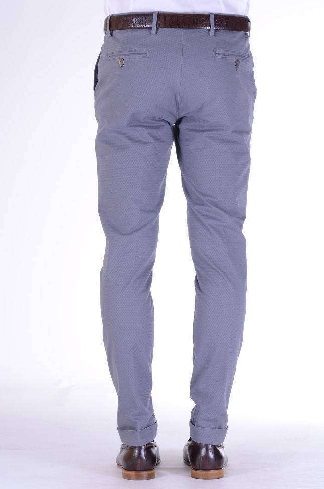 B-settecento Hose Herren B-Settecento Chinos Slim Einfarbig 97% Baumwolle 3% Elastan