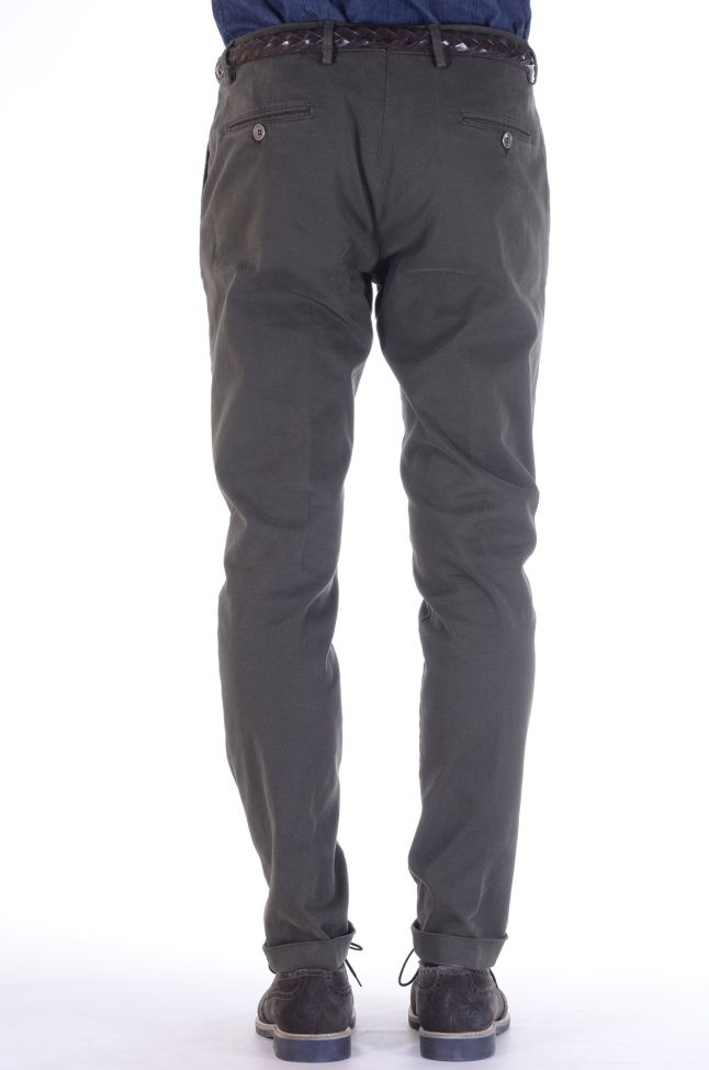 B-settecento Hose Herren B-Settecento Chinos Slim Einfarbig 97% Baumwolle 3% Elastan