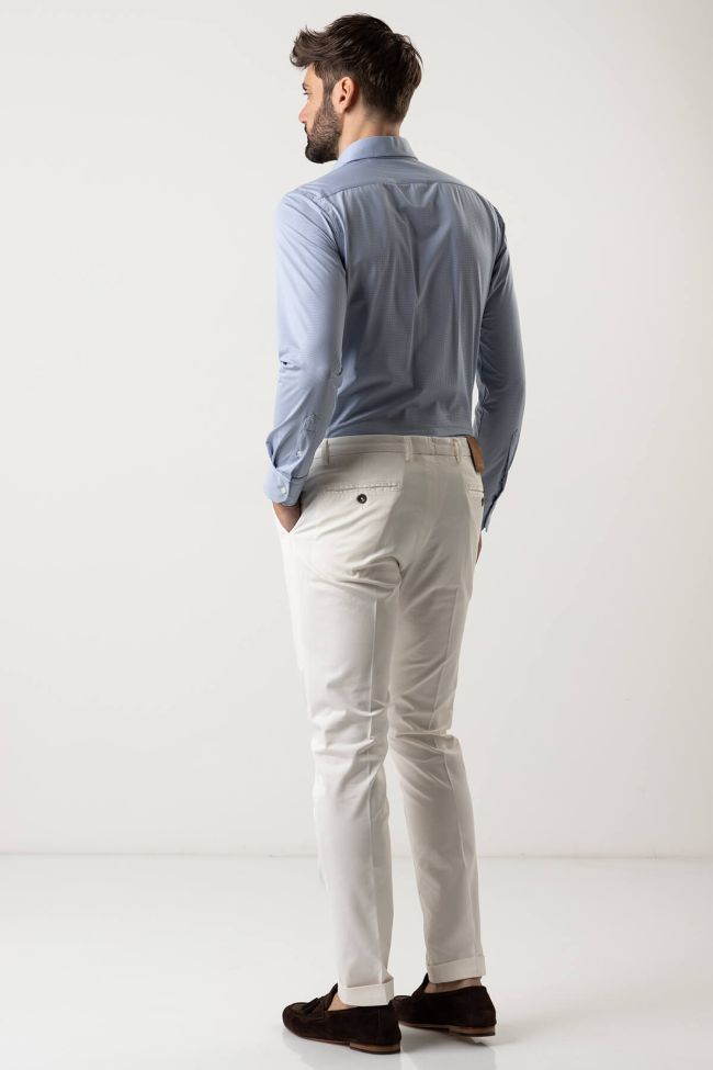 B-settecento Hose Herren B-Settecento Chinos Slim Einfarbig 97% Baumwolle 3% Elastan