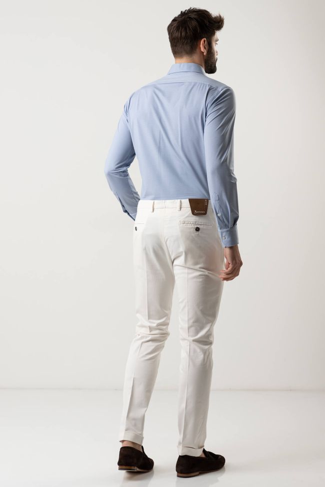 B-settecento Hose Herren B-Settecento Chinos Slim Einfarbig 97% Baumwolle 3% Elastan