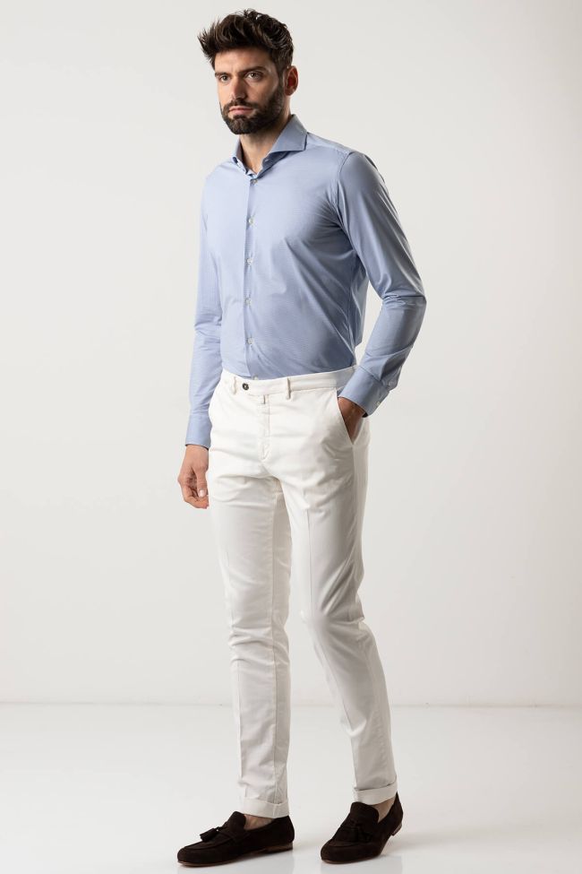 B-settecento Hose Herren B-Settecento Chinos Slim Einfarbig 97% Baumwolle 3% Elastan