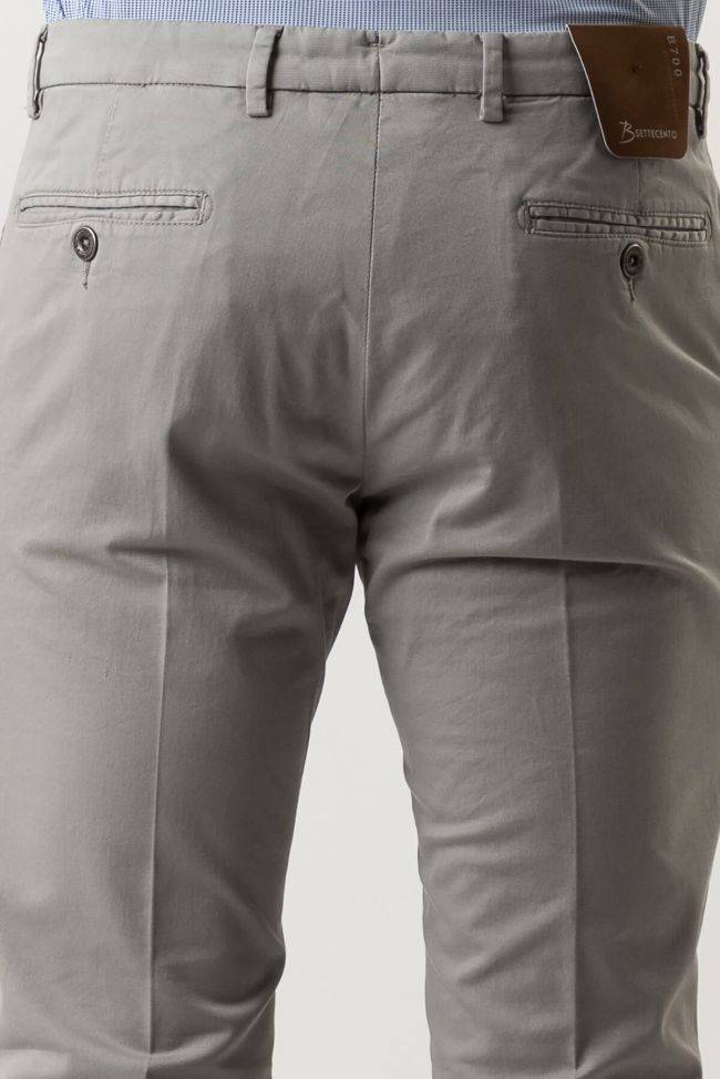 B-settecento Hose Herren B-Settecento Chinos Slim Einfarbig 97% Baumwolle 3% Elastan