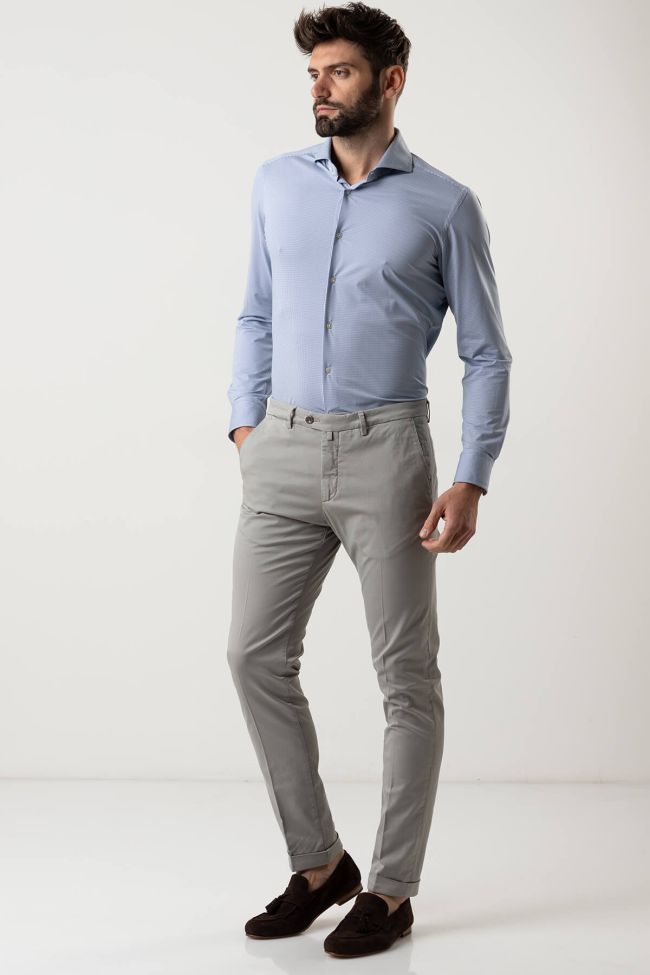 B-settecento Hose Herren B-Settecento Chinos Slim Einfarbig 97% Baumwolle 3% Elastan