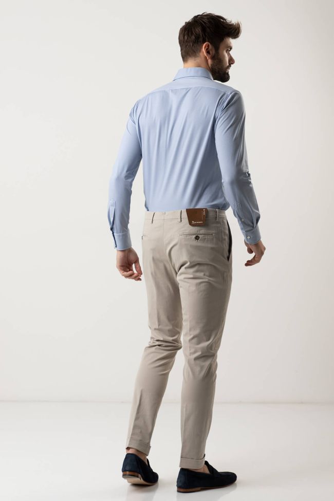 B-settecento Hose Herren B-Settecento Chinos Slim Einfarbig 97% Baumwolle 3% Elastan