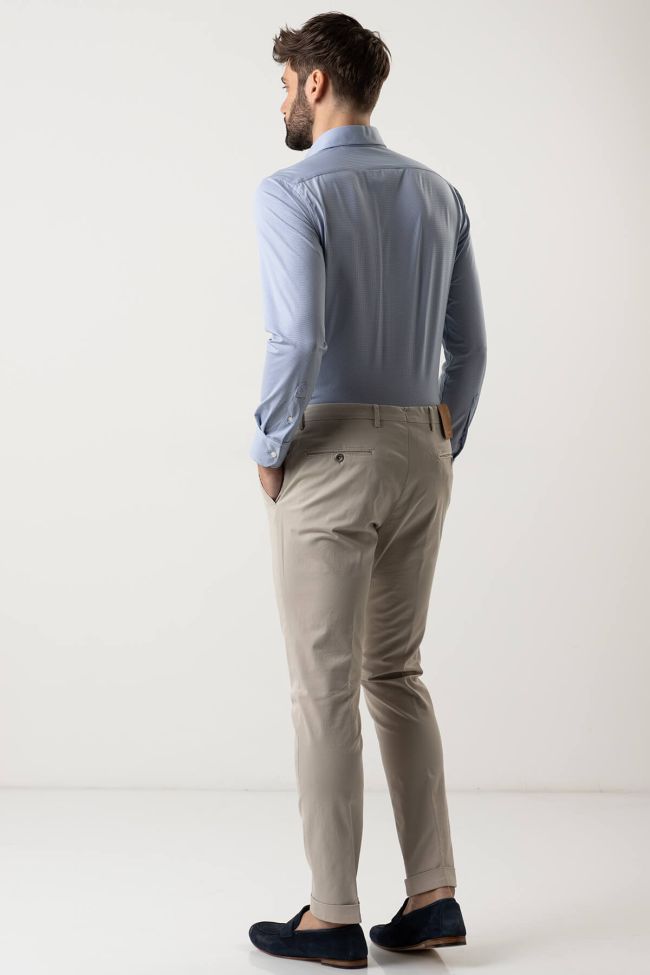 B-settecento Hose Herren B-Settecento Chinos Slim Einfarbig 97% Baumwolle 3% Elastan