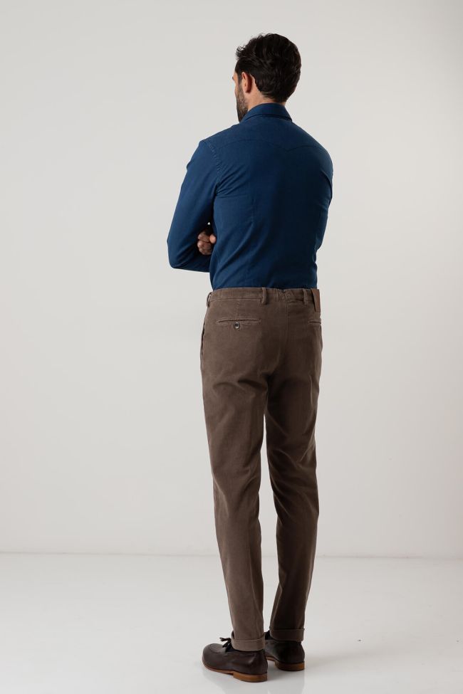 B-settecento Hose Herren B-Settecento Chinos Slim Einfarbig 98% Cotton 2% Elastan