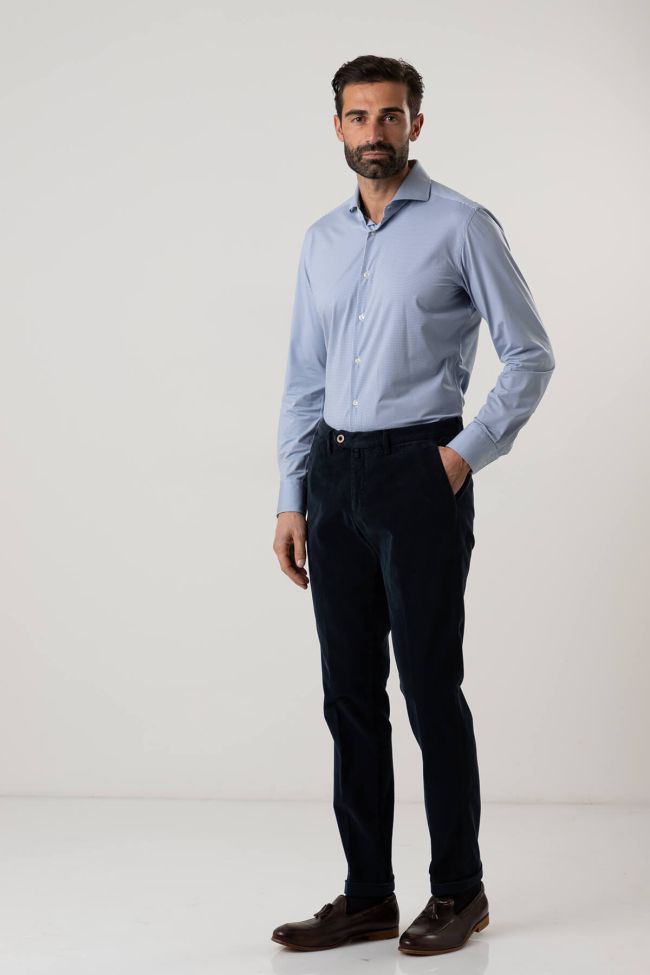 B-settecento Hose Herren B-Settecento Chinos Slim Einfarbig 98% Cotton 2% Elastan