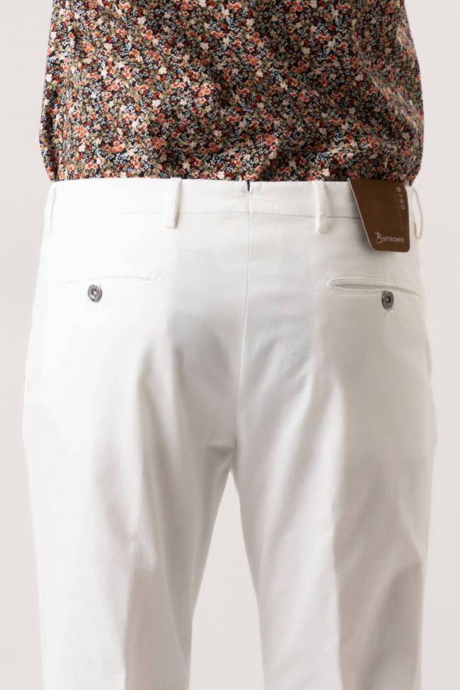 B-settecento Hose Herren B-Settecento Chinos Slim Einfarbig 98% Cotton 2% Ea