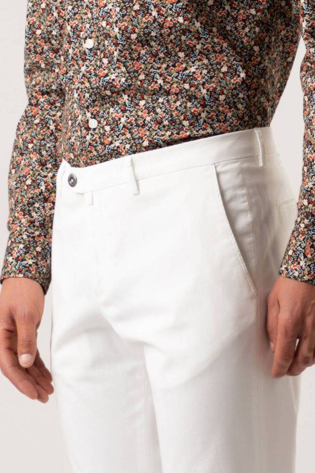 B-settecento Hose Herren B-Settecento Chinos Slim Einfarbig 98% Cotton 2% Ea