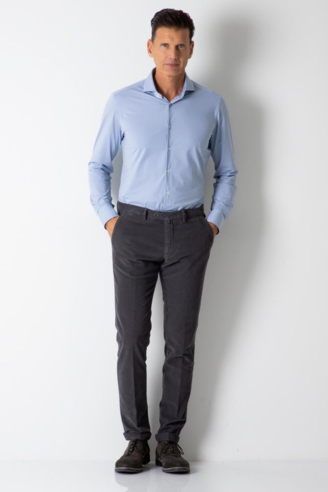 b-settecento Hose Herren B-Settecento Chinos Slim Einfarbig