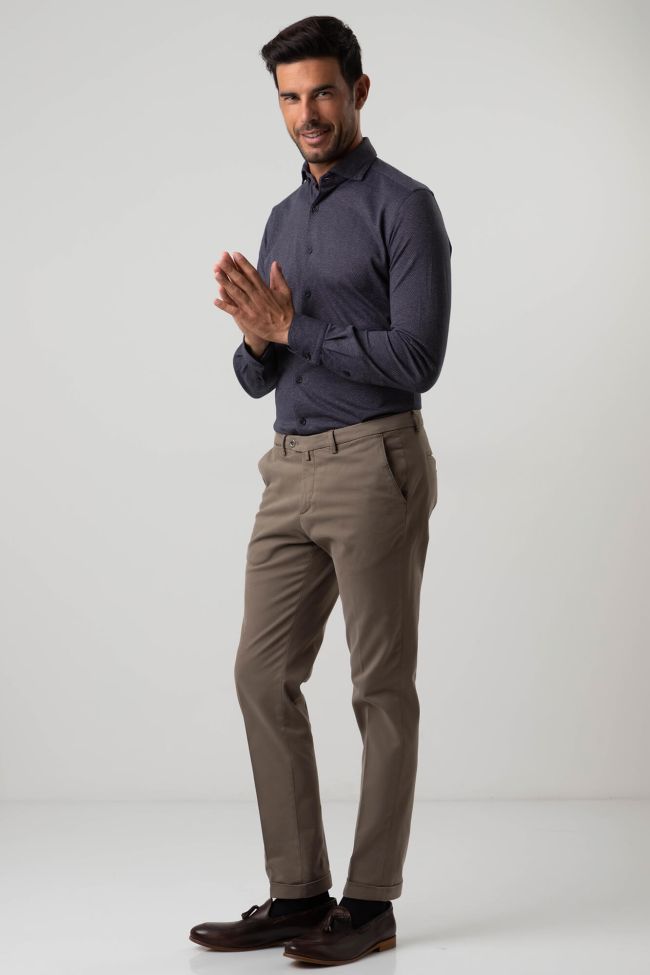 B-settecento Hose Herren B-Settecento Chinos Slim Einfarbig