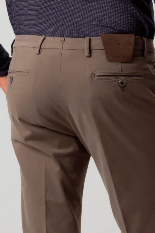 B-settecento Hose Herren B-Settecento Chinos Slim Einfarbig