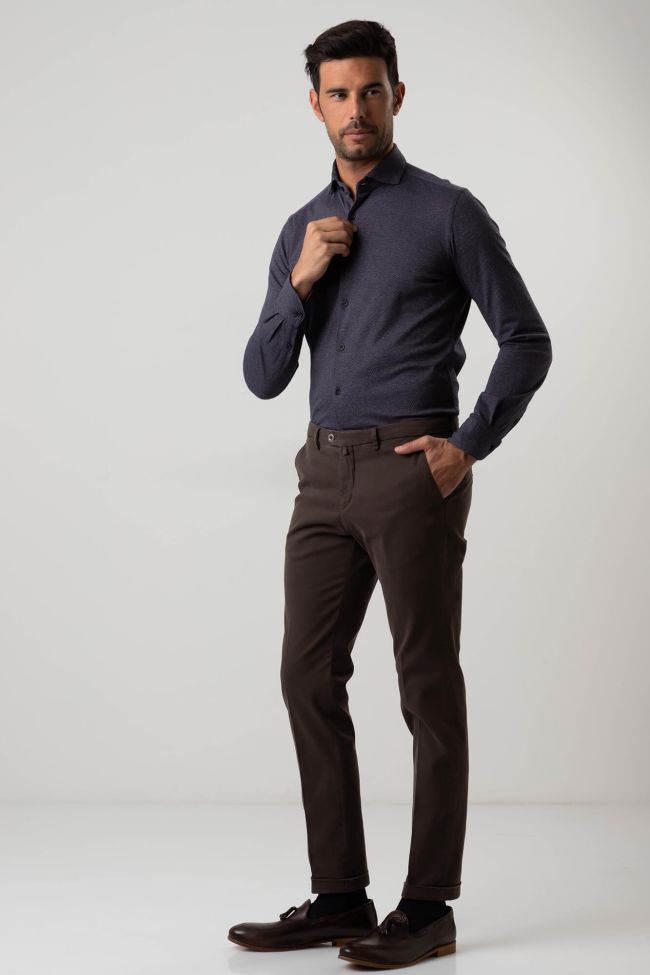B-settecento Hose Herren B-Settecento Chinos Slim Einfarbig