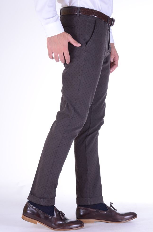 B-settecento Hose Herren B-Settecento Chinos Slim Halb Unifarben 97% Baumwolle 3% Elastan