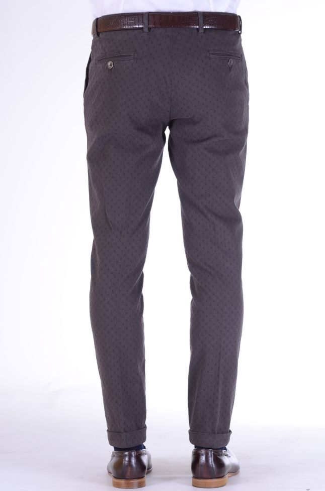 B-settecento Hose Herren B-Settecento Chinos Slim Halb Unifarben 97% Baumwolle 3% Elastan