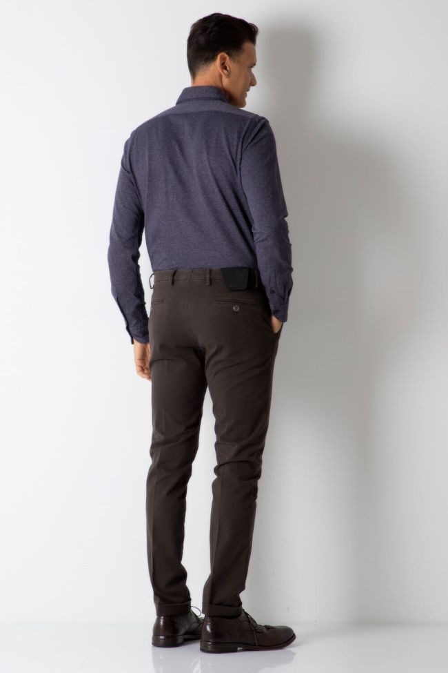 B-settecento Hose Herren B-Settecento Chinos Slim Halb Unifarben 97% Baumwolle 3% Elastan