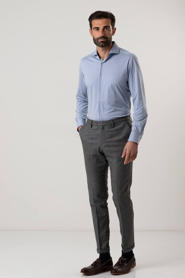 B-settecento Hose Herren B-Settecento Chinos Slim Halb Unifarben