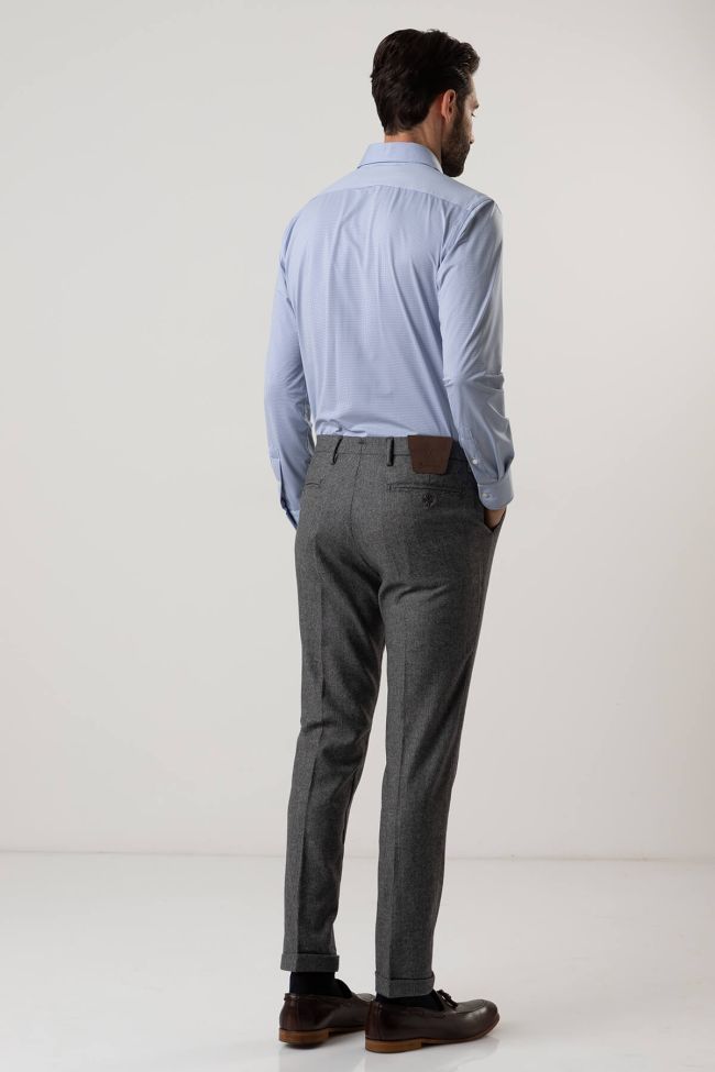 B-settecento Hose Herren B-Settecento Chinos Slim Halb Unifarben