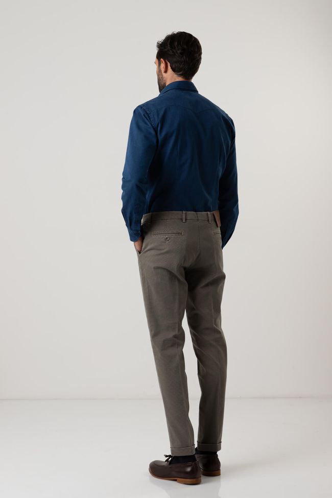 B-settecento Hose Herren B-Settecento Chinos Slim Halb Unifarben 97% Baumwolle 3% Elastan