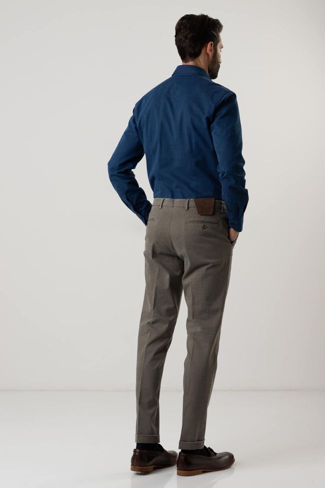 B-settecento Hose Herren B-Settecento Chinos Slim Halb Unifarben 97% Baumwolle 3% Elastan