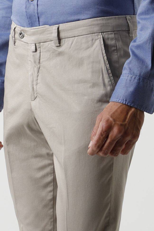 B-settecento Hose Herren B-Settecento Chinos Slim Halb Unifarben 98% Wool 2% EL