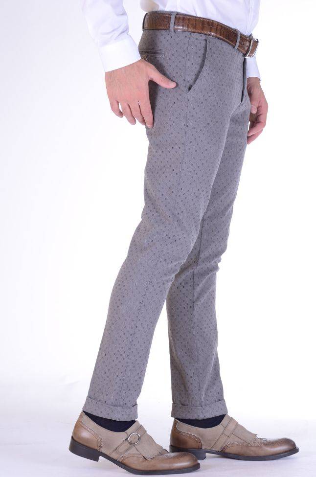 B-settecento Hose Herren B-Settecento Chinos Slim Halb Unifarben 97% Baumwolle 3% Elastan