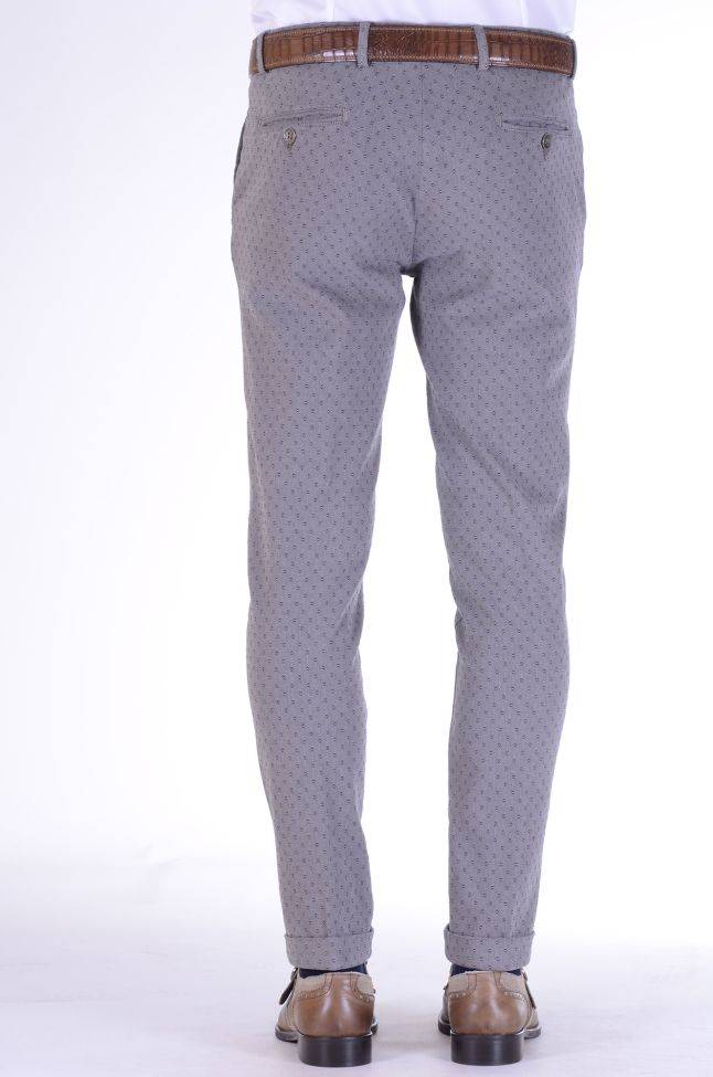 B-settecento Hose Herren B-Settecento Chinos Slim Halb Unifarben 97% Baumwolle 3% Elastan