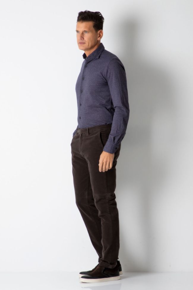 B-settecento Hose Herren B-Settecento Chinos Slim Halb Unifarben 97% Baumwolle 3% Elastan