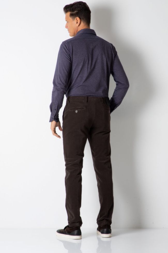 B-settecento Hose Herren B-Settecento Chinos Slim Halb Unifarben 97% Baumwolle 3% Elastan