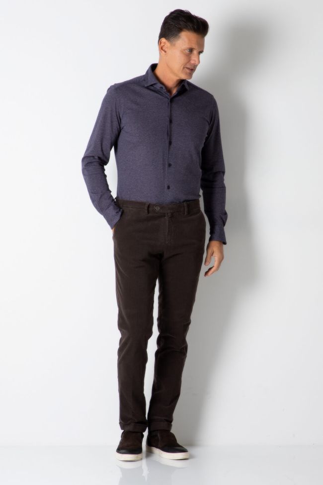 b-settecento Hose Herren B-Settecento Chinos Slim Halb Unifarben 97% Baumwolle 3% elastan