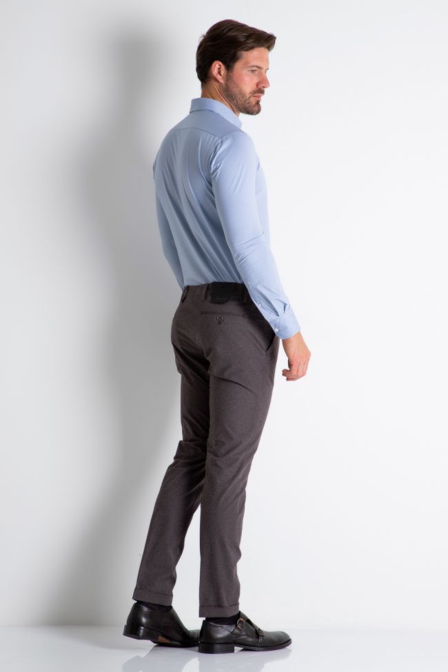 B-settecento Hose Herren B-Settecento Chinos Slim Halb Unifarben 98% Cotton 2% Ea