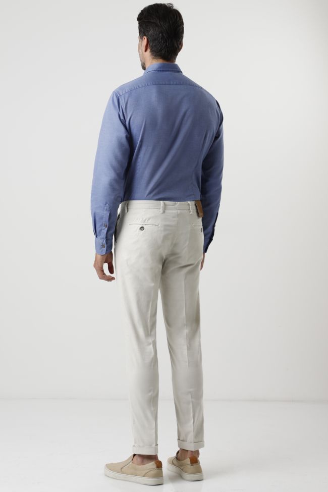 B-settecento Hose Herren B-Settecento Chinos Slim Karo 98% Wool 2% EL