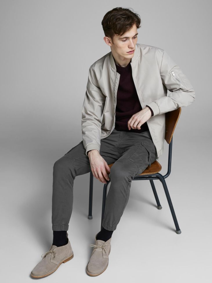 Jack & Jones Hose Herren Jack & Jones Cargo Regular Einfarbig