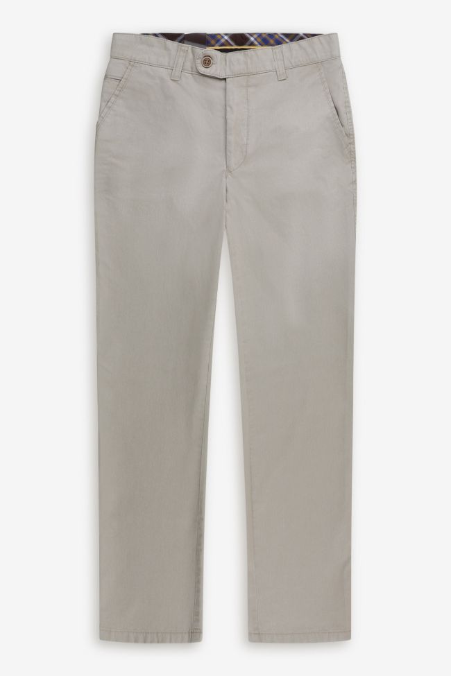 luigi morini Hose Herren Luigi Morini Chinos Regular Einfarbig 97% Baumwolle 3% elastan