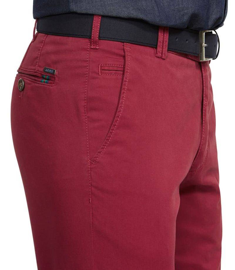 Meyer Hose Herren Meyer Chinos Classic Einfarbig 97% Baumwolle 3% Elastan