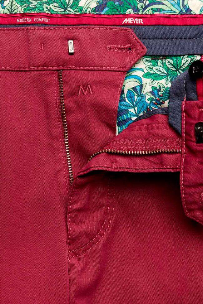 Meyer Hose Herren Meyer Chinos Classic Einfarbig 97% Baumwolle 3% Elastan