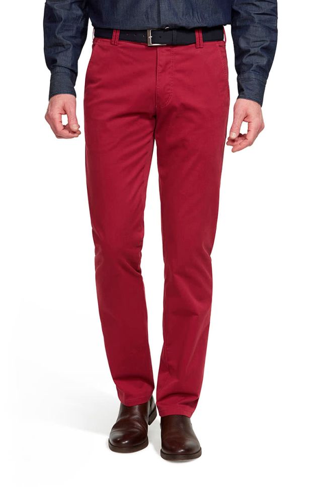 meyer Hose Herren Meyer Chinos Classic Einfarbig 97% Baumwolle 3% elastan