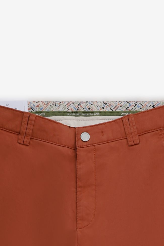 Meyer Hose Herren Meyer Chinos Regular Einfarbig 97% Baumwolle 3% Elastan