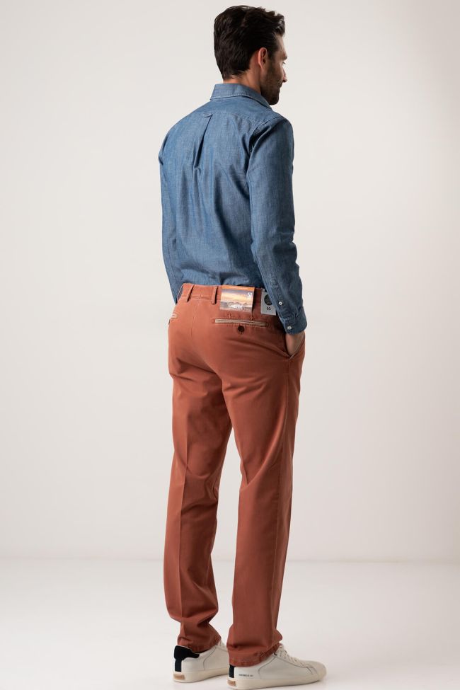 Meyer Hose Herren Meyer Chinos Regular Einfarbig 97% Baumwolle 3% Elastan