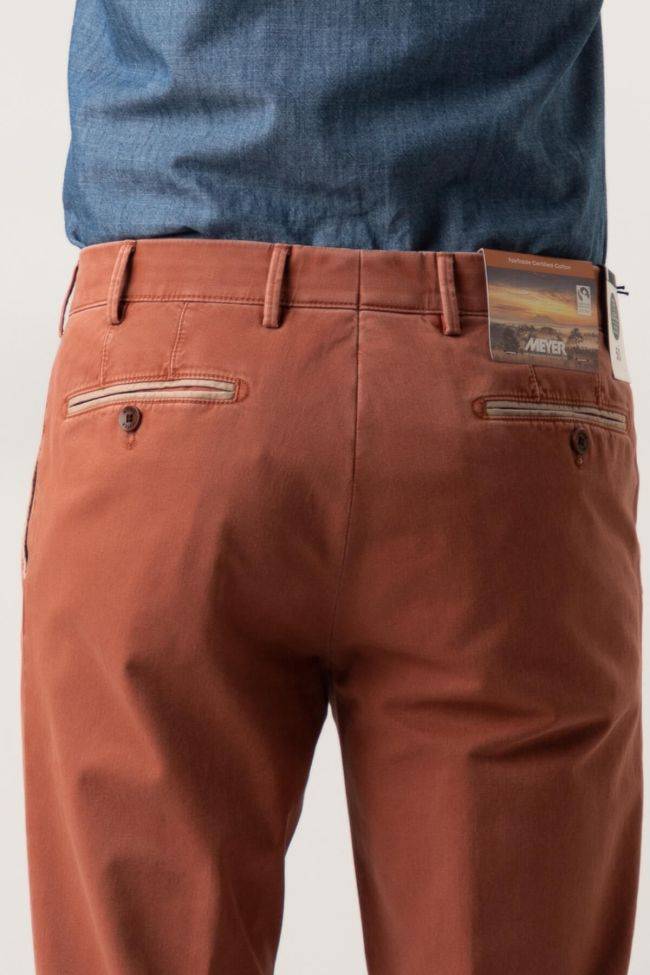 Meyer Hose Herren Meyer Chinos Regular Einfarbig 97% Baumwolle 3% Elastan