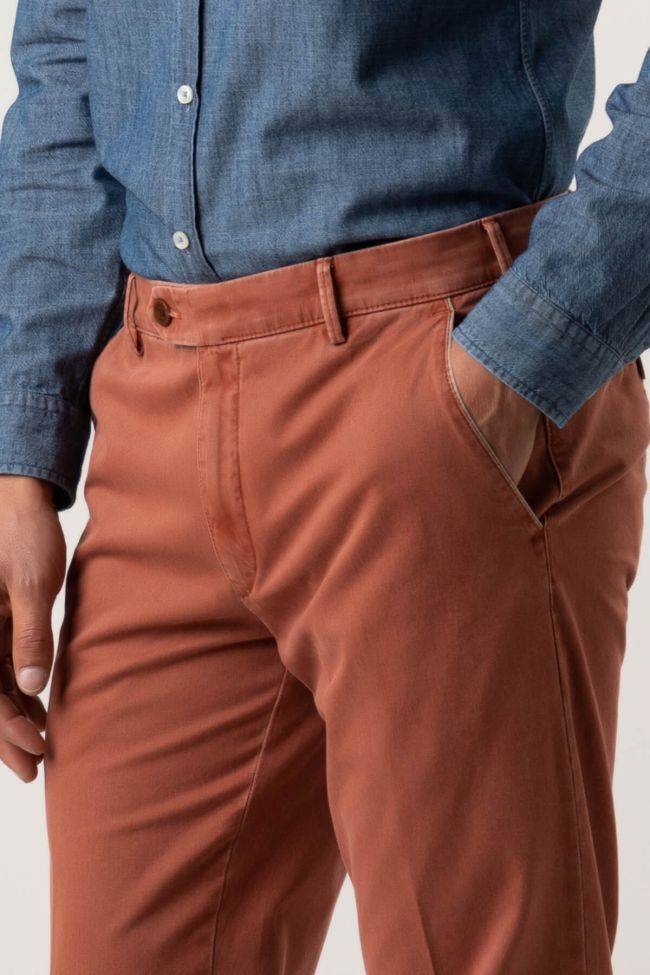 Meyer Hose Herren Meyer Chinos Regular Einfarbig 97% Baumwolle 3% Elastan