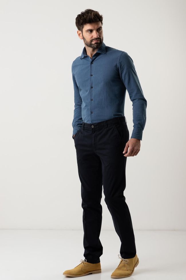 Meyer Hose Herren Meyer Chinos Regular Einfarbig 97% Baumwolle 3% Elastan