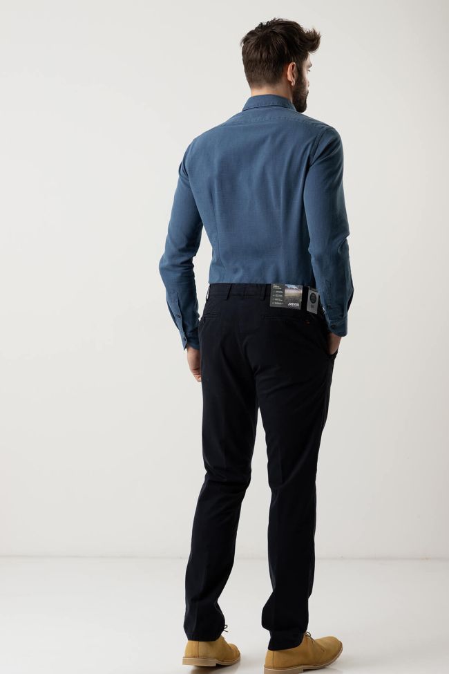 Meyer Hose Herren Meyer Chinos Regular Einfarbig 97% Baumwolle 3% Elastan