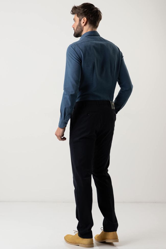 Meyer Hose Herren Meyer Chinos Regular Einfarbig 97% Baumwolle 3% Elastan