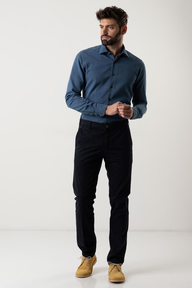 meyer Hose Herren Meyer Chinos Regular Einfarbig 97% Baumwolle 3% elastan