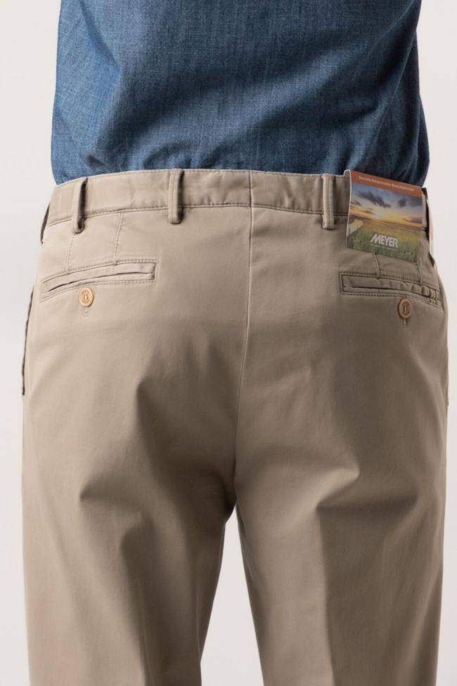 Meyer Hose Herren Meyer Chinos Regular Einfarbig 97% Baumwolle 3% Elastan