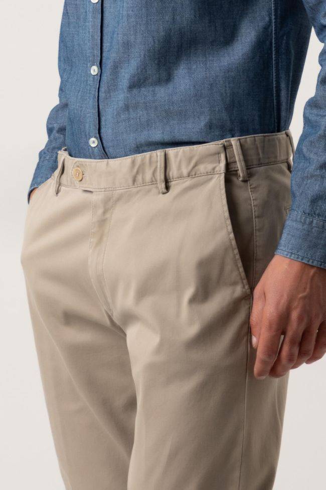 Meyer Hose Herren Meyer Chinos Regular Einfarbig 97% Baumwolle 3% Elastan