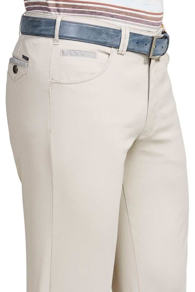 Meyer Hose Herren Meyer Chinos Regular Einfarbig 97% Baumwolle 3% Elastan